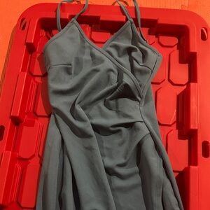 Amazon Strapless Teal Dress